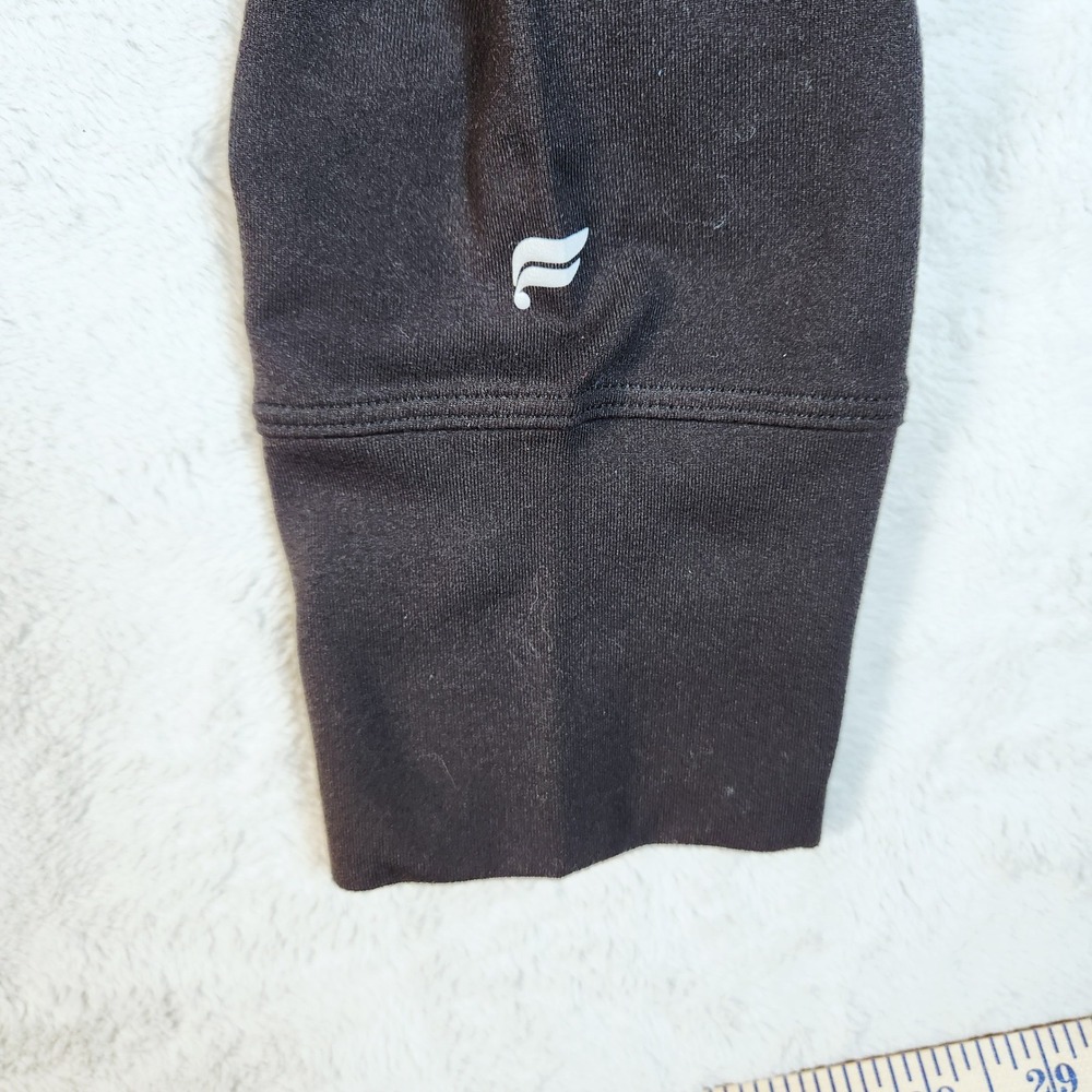 Fabletics Cropped Hoodie Women Size M Black Pullover Pockets Activewear Stretchy - Picture 10 of 10